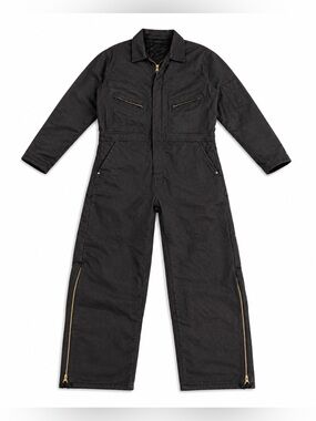 Walls Work Wear Insulated Black Zip Leg Coveralls No Size Tag